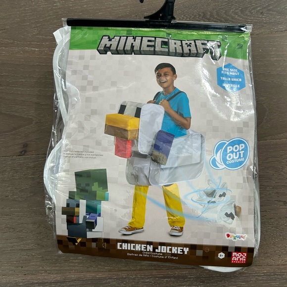 Disguise Minecraft chicken jockey pop out child costume. NWT one size(I) - Picture 2 of 3